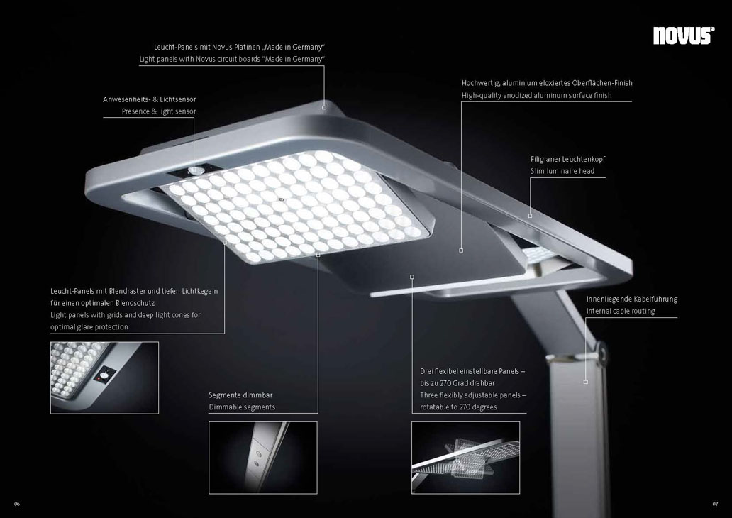 Rudi Schubert, Schubert-Fotografie, Studio für professionelle Werbefotografie, junges kreatives Team, Werbefotografie Münster, Werbefotografie Osnabrück, Werbefotografie, Stillleben, Still-Life, Produktfotografie, Objektfotografie, Novus Attenzia Leuchten, LED, Beleuchtung, Lampen, Lichttechnik, Bürolampen, Bürobeleuchtung