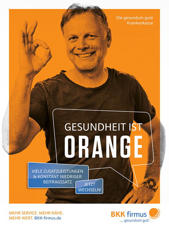 Rudi Schubert, Schubert-Fotografie, Studio für professionelle Werbefotografie, junges kreatives Team, Werbefotografie Münster, Werbefotografie Osnabrück, Werbefotografie, Modelfotografie, Porträt, Porträtfotografie, BKK-Firmus, Krankenversicherung