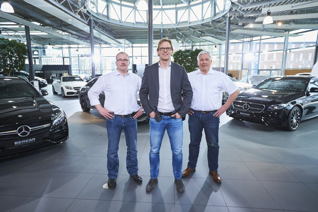 Rudi Schubert, Schubert-Fotografie, Studio für professionelle Werbefotografie, junges kreatives Team, Werbefotografie Münster, Werbefotografie Osnabrück, Werbefotografie, Recruiting, Beresa, Autohaus, Mercedes-Benz, Fahrzeughändler