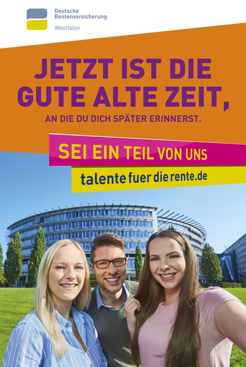 Rudi Schubert, Schubert-Fotografie, Studio für professionelle Werbefotografie, junges kreatives Team, Werbefotografie Münster, Werbefotografie Osnabrück, Werbefotografie, Recruiting, Deutsche Rentenversicherung