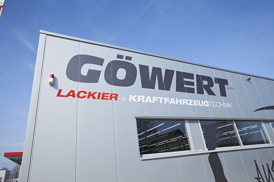 Rudi Schubert, Schubert-Fotografie, Studio für professionelle Werbefotografie, junges kreatives Team, Werbefotografie Münster, Werbefotografie Osnabrück, Werbefotografie, Industriefotografie, Goewert NFZ- und Industrielackierung, Lakiertechnik, Fahrzeuglackierung, KFZ, Werkstatt