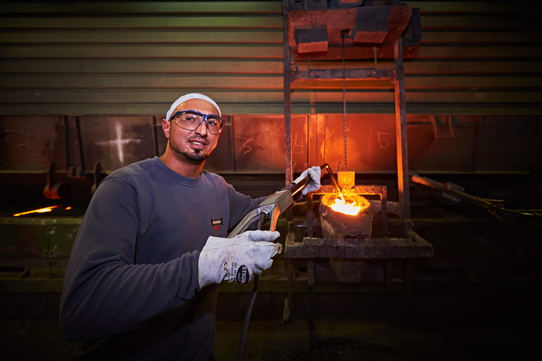 Rudi Schubert, Schubert-Fotografie, Studio für professionelle Werbefotografie, junges kreatives Team, Werbefotografie Münster, Werbefotografie Osnabrück, Werbefotografie, Industriefotografie, Ischebeck Titan, Fried. Ische GmbH, Metallverarbeitung, Baugerüst, Gusstechnik, Gießerei, Stahlverarbeitung