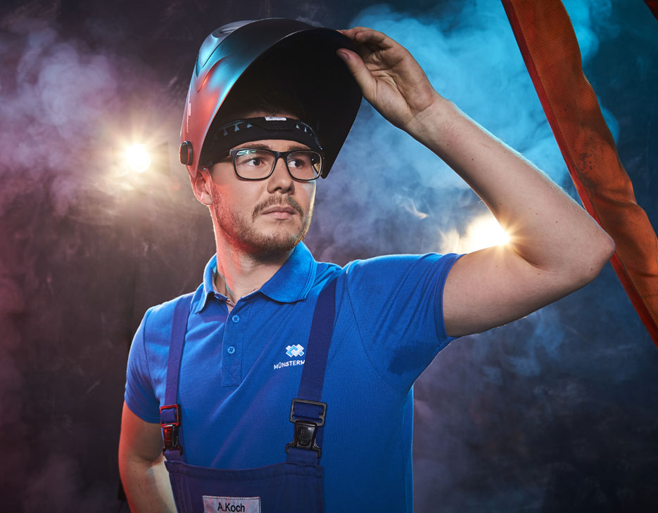 Rudi Schubert, Schubert-Fotografie, Studio für professionelle Werbefotografie, junges kreatives Team, Werbefotografie Münster, Werbefotografie Osnabrück, Werbefotografie, Recruiting, Münstermann Azubikampagne, Münstermann Maschinenbau, Auszubildende