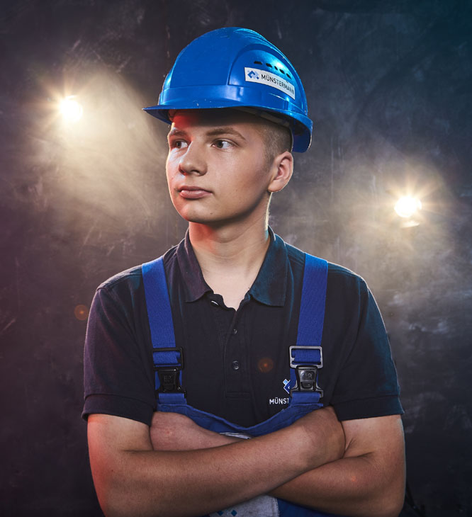 Rudi Schubert, Schubert-Fotografie, Studio für professionelle Werbefotografie, junges kreatives Team, Werbefotografie Münster, Werbefotografie Osnabrück, Werbefotografie, Recruiting, Münstermann Azubikampagne, Münstermann Maschinenbau, Auszubildende