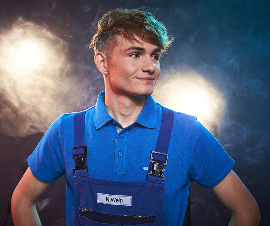 Rudi Schubert, Schubert-Fotografie, Studio für professionelle Werbefotografie, junges kreatives Team, Werbefotografie Münster, Werbefotografie Osnabrück, Werbefotografie, Recruiting, Münstermann Azubikampagne, Münstermann Maschinenbau, Auszubildende