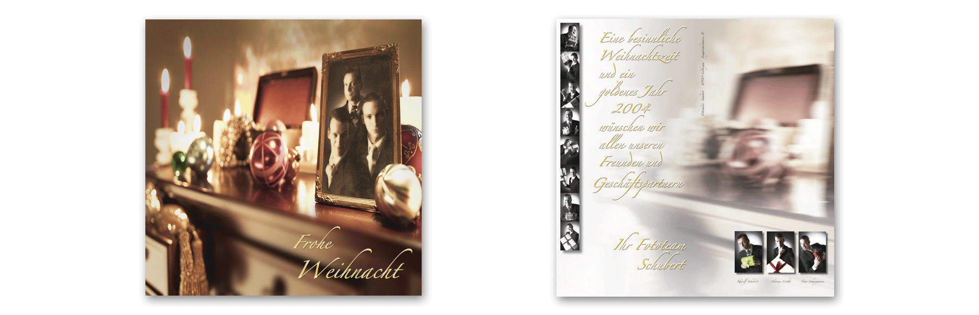 Fotostudio Schubert - Weihnachtskarte 2003