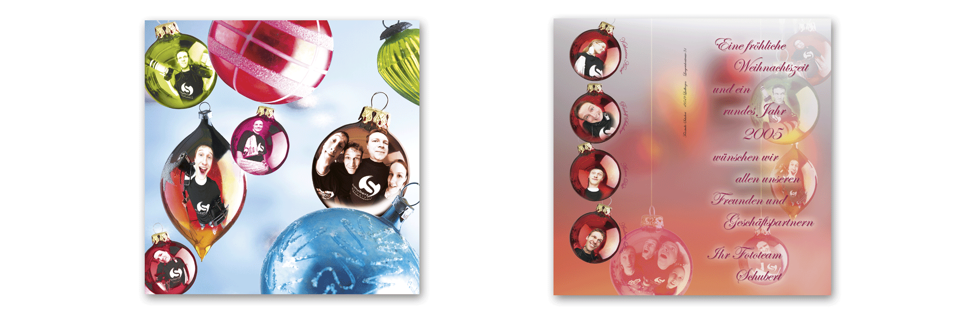 Fotostudio Schubert - Weihnachtskarte 2004