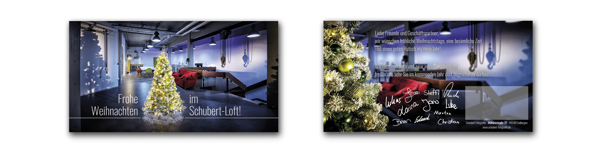 Fotostudio Schubert - Weihnachtskarte 2017
