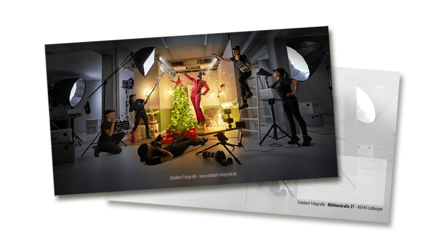 Weihnachtskarten-Chronik Fotostudio Schubert - Werbefotografie